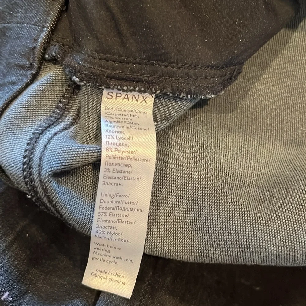 Spanx Black Distressed Jeggings - Picture 11 of 11
